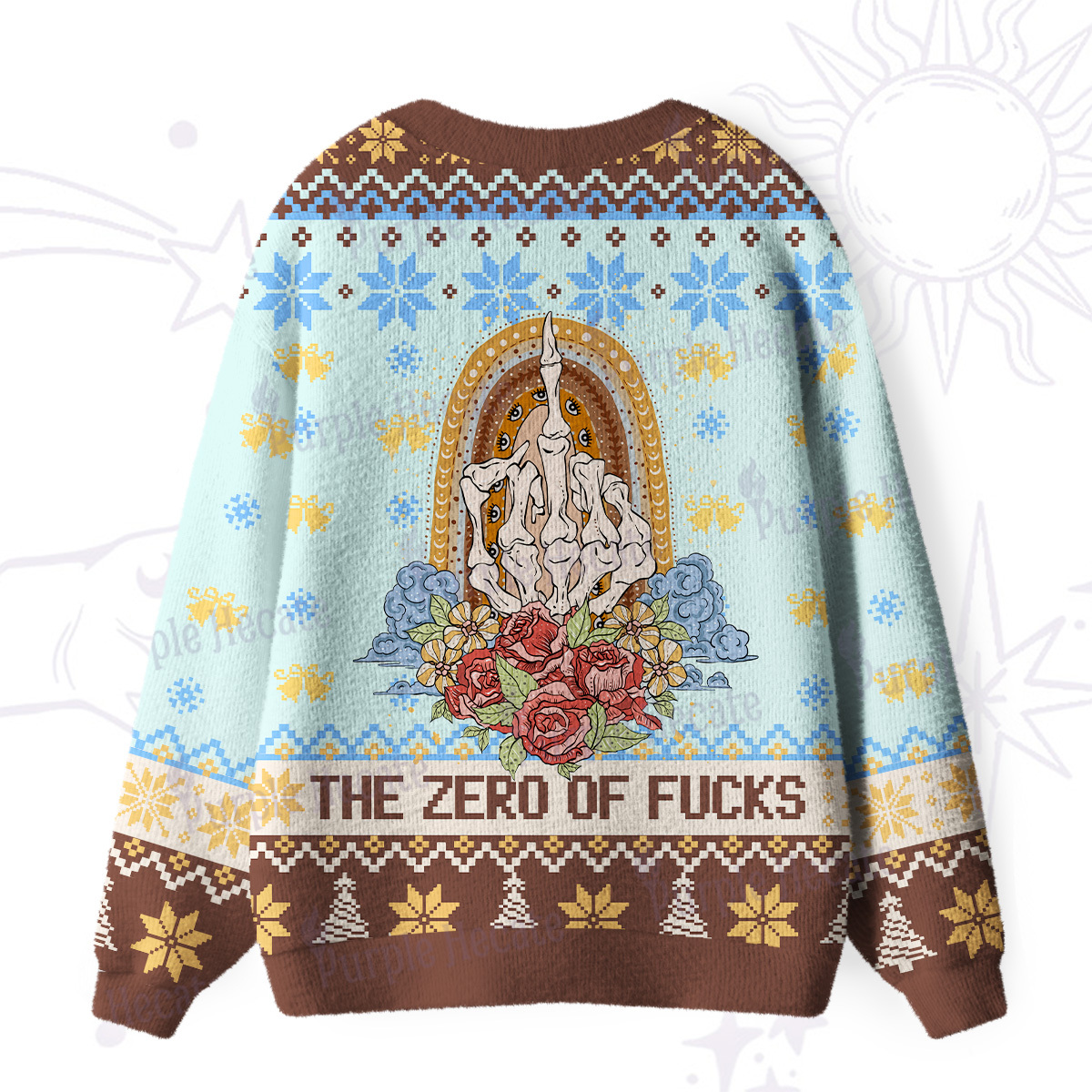 Purplehecate The Zero Of Fucks Ugly Cardigan Sweaters