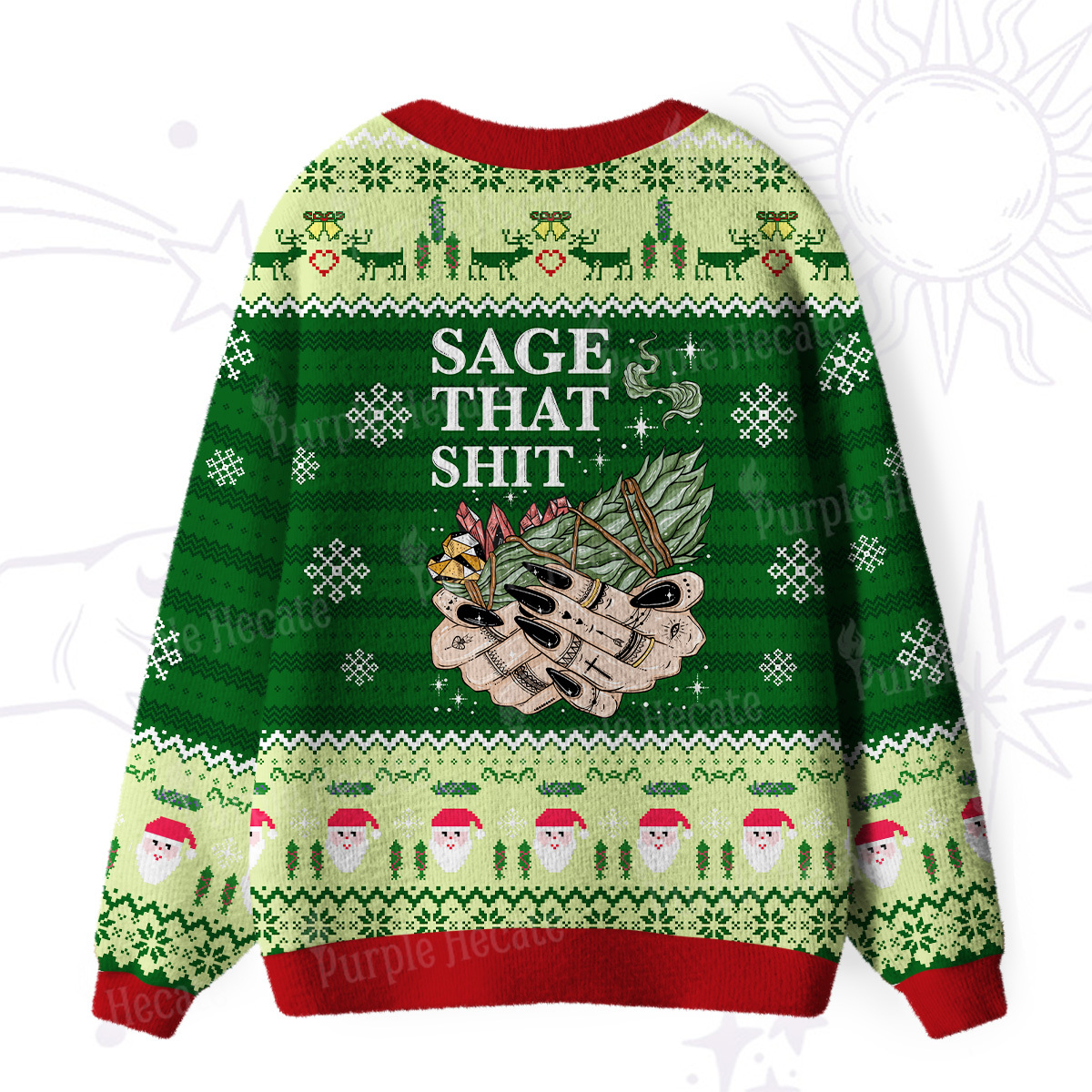 Purplehecate Smudge That Shit Ugly Cardigan Sweaters