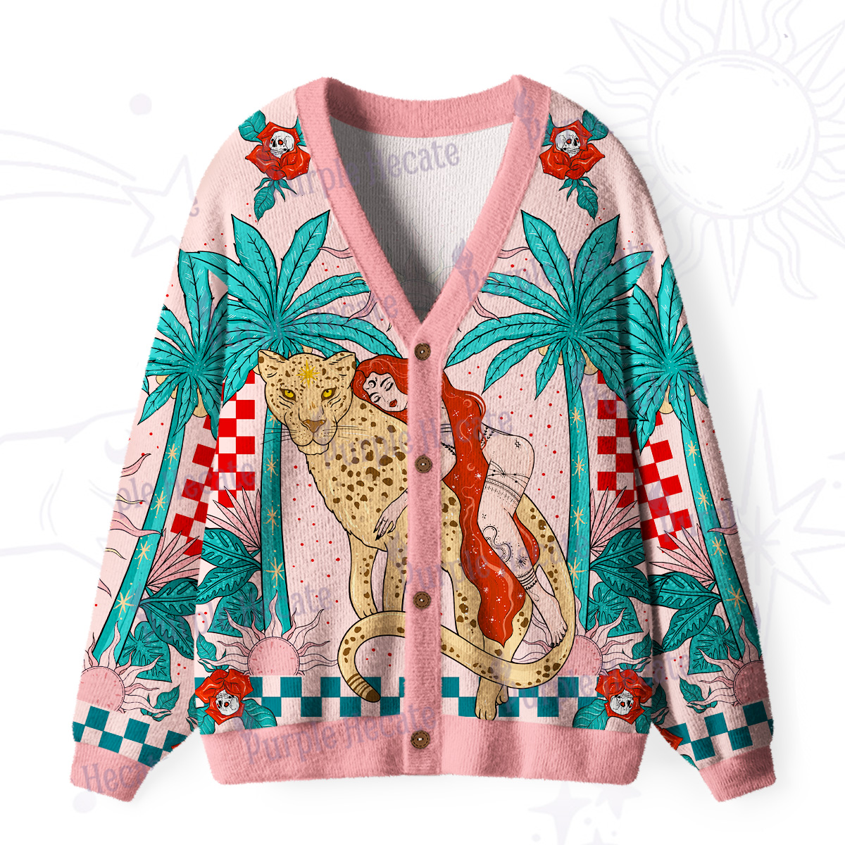 Purplehecate In My Delulu Era Ugly Cardigan Sweaters