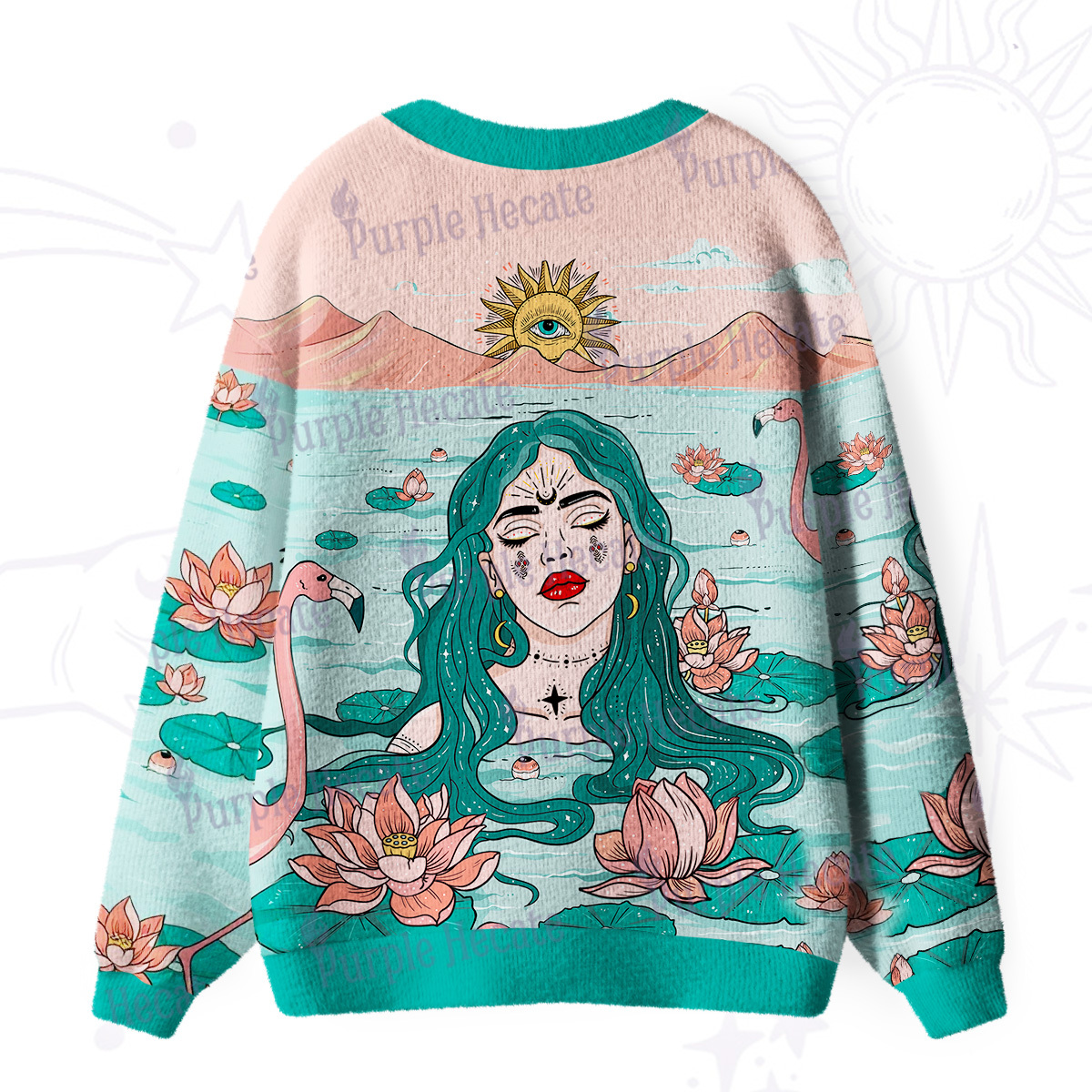 Purplehecate The Garden of Mystics Ugly Cardigan Sweaters