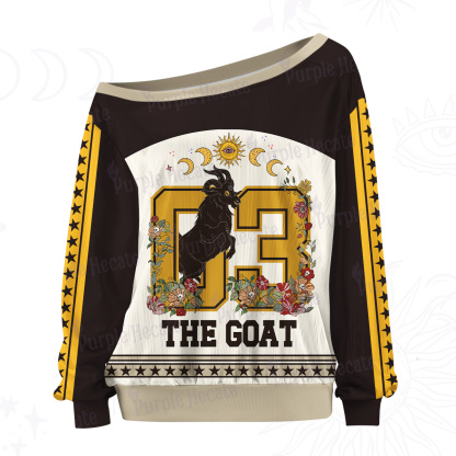 Purplehecate The Goat Off The Shoulder Graphic Jersey