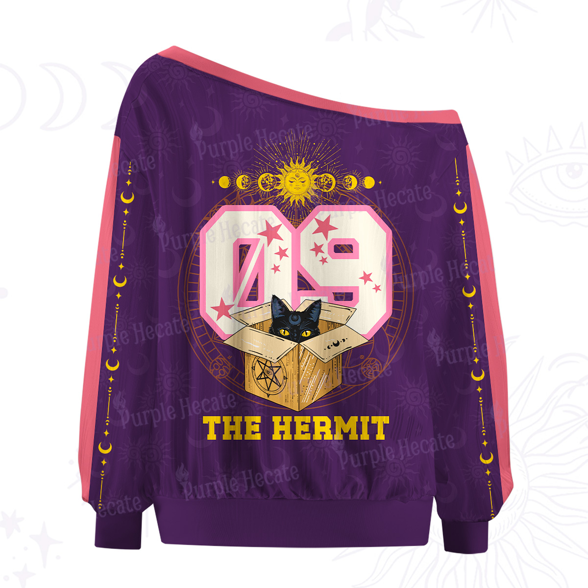 Purplehecate The Hermit The Recluse in the Box Off The Shoulder Graphic Jersey