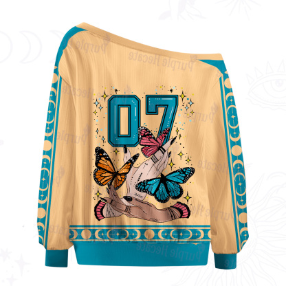 Purplehecate Metamorphoses Off The Shoulder Graphic Jersey