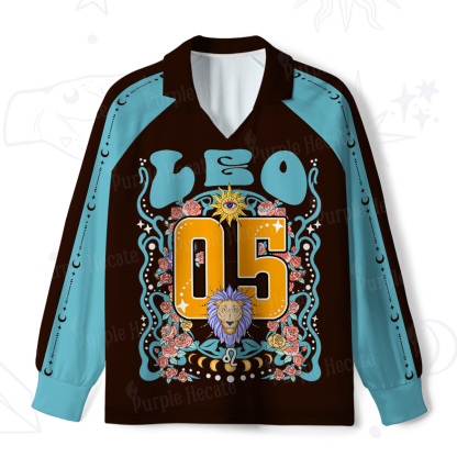 Purplehecate Leo Spirit Zodiac Long Sleeve Jersey Shirt