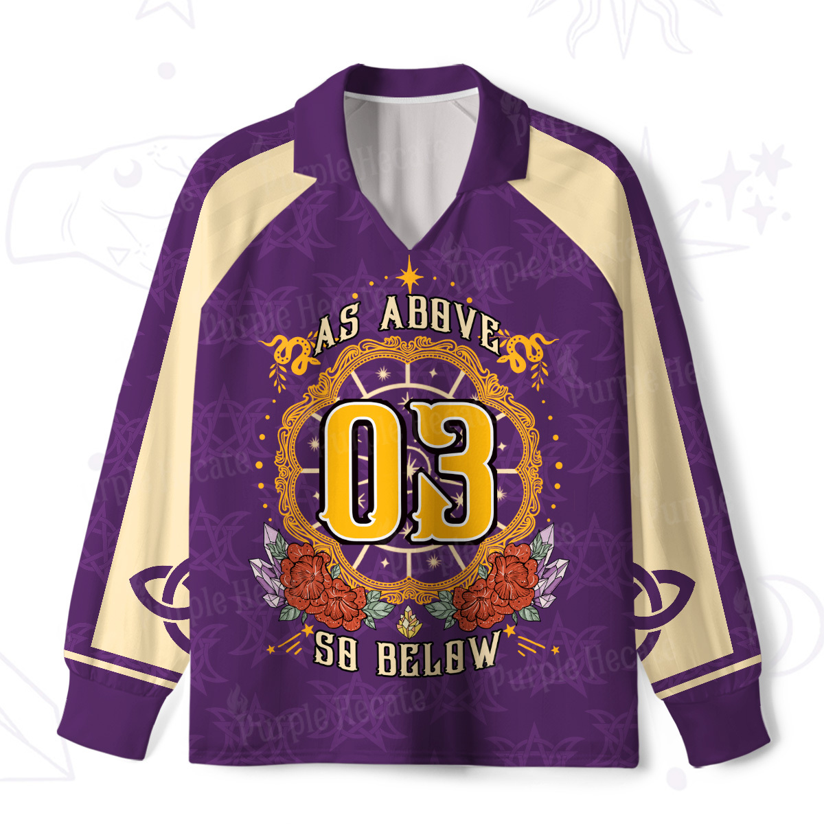 Purplehecate As Above So Below Long Sleeve Jersey Shirt