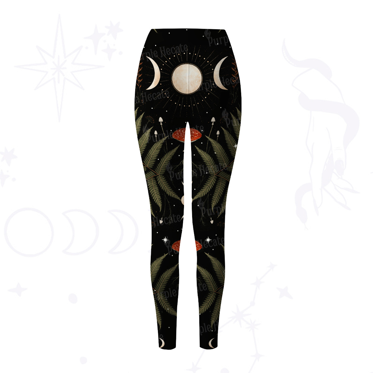 Purplehecate Moonlit Mushroom Gown Yoga Pants