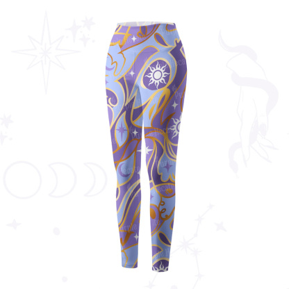 Purplehecate Divination Night Print Yoga Pants
