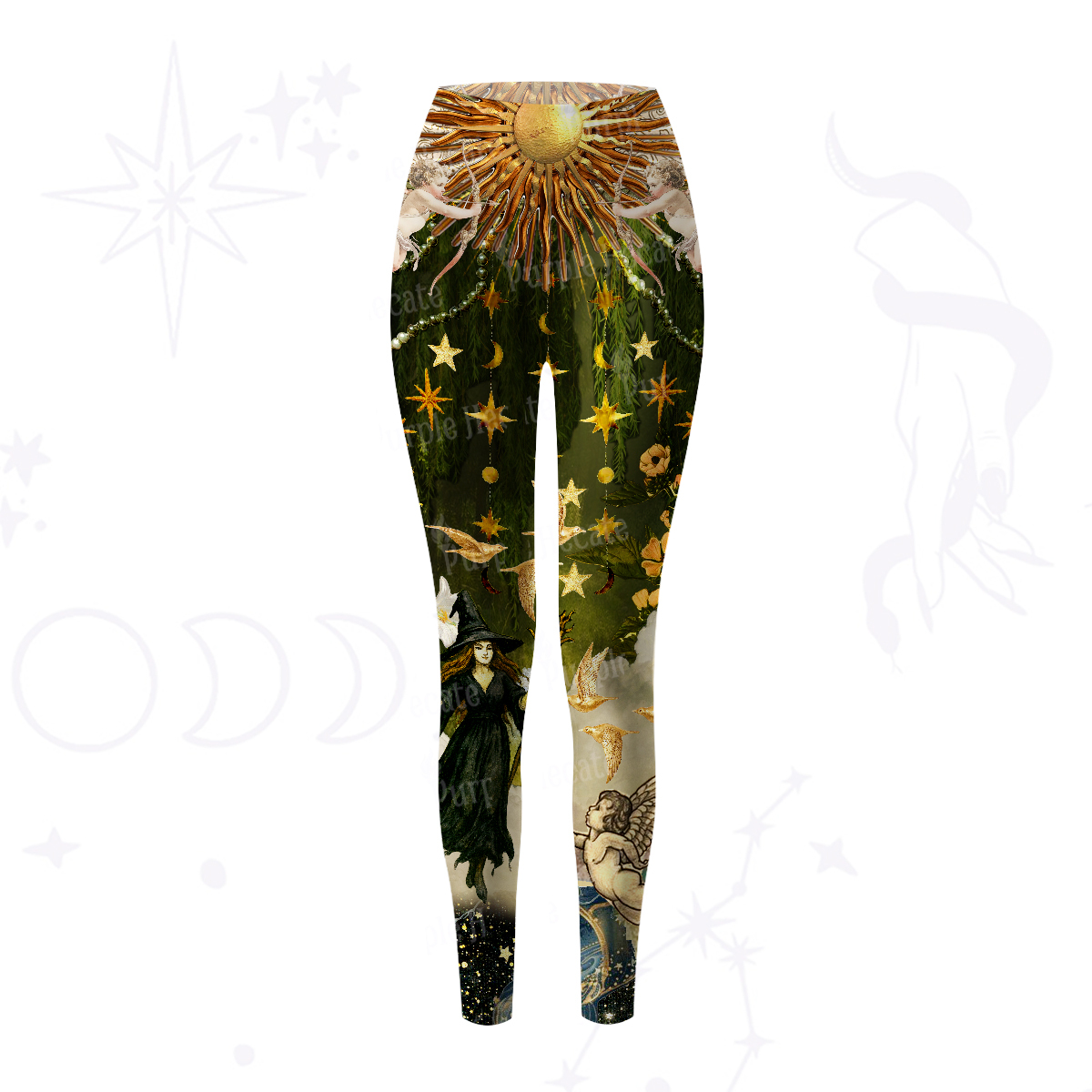 Purplehecate Garden of the Celestial Witch Yoga Pants