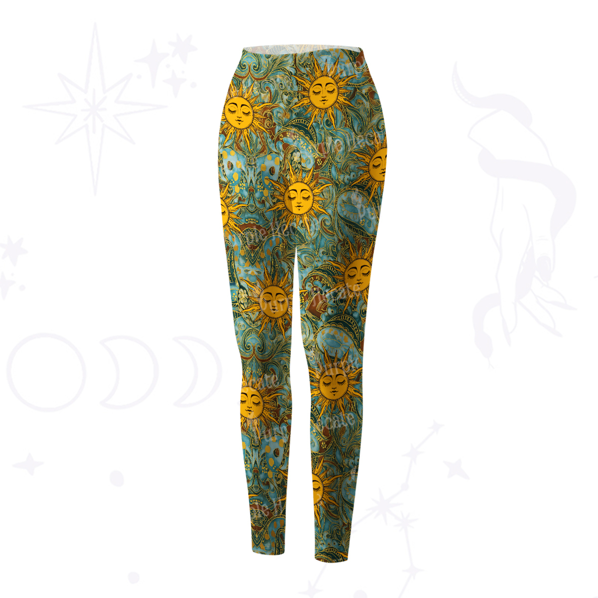Purplehecate Golden Sun Whee Yoga Pants