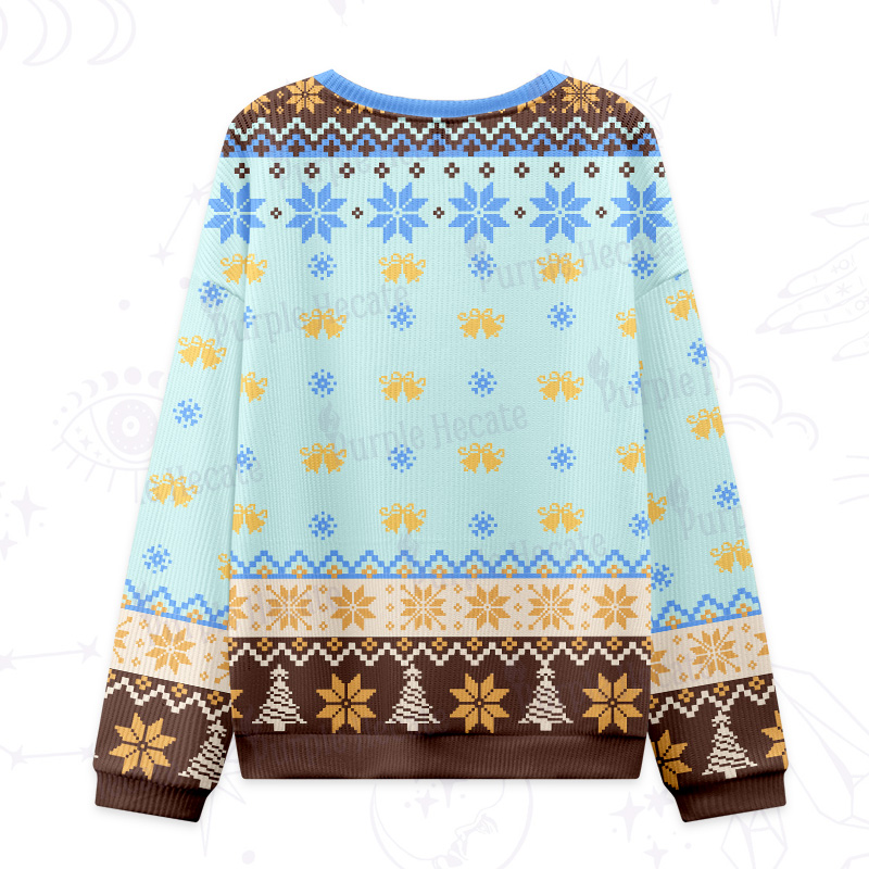 Purplehecate The Zero of Fucks Sacred Bloom Ugly Christmas Sweatshirts