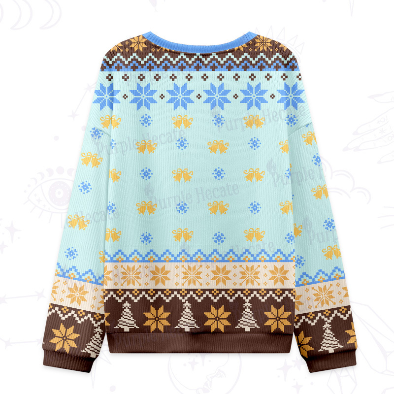 Purplehecate The Zero of Fucks Sacred Bloom Ugly Christmas Sweatshirts