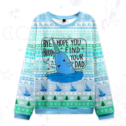 Purplehecate Good Luck Buddy Whale Ugly Christmas Sweatshirts
