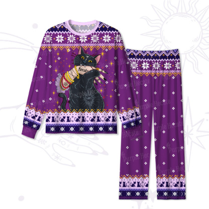 Purplehecate Feral Cat Christmas Pajamas