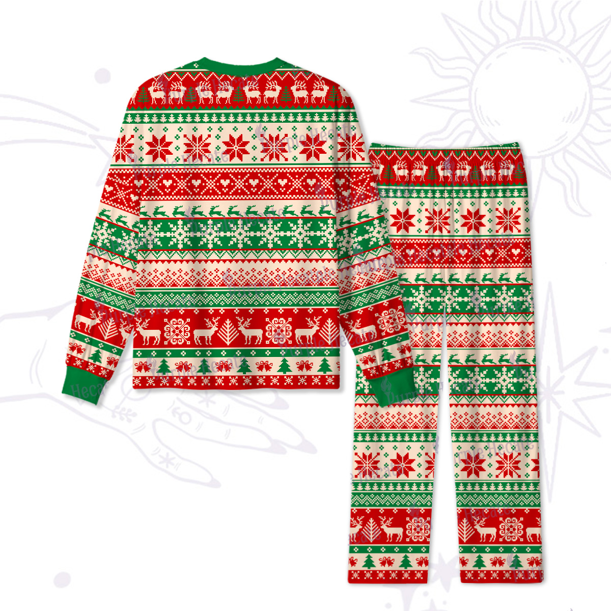 Purplehecate Drugs Not Hugs Don't Touch Me Christmas Pajamas