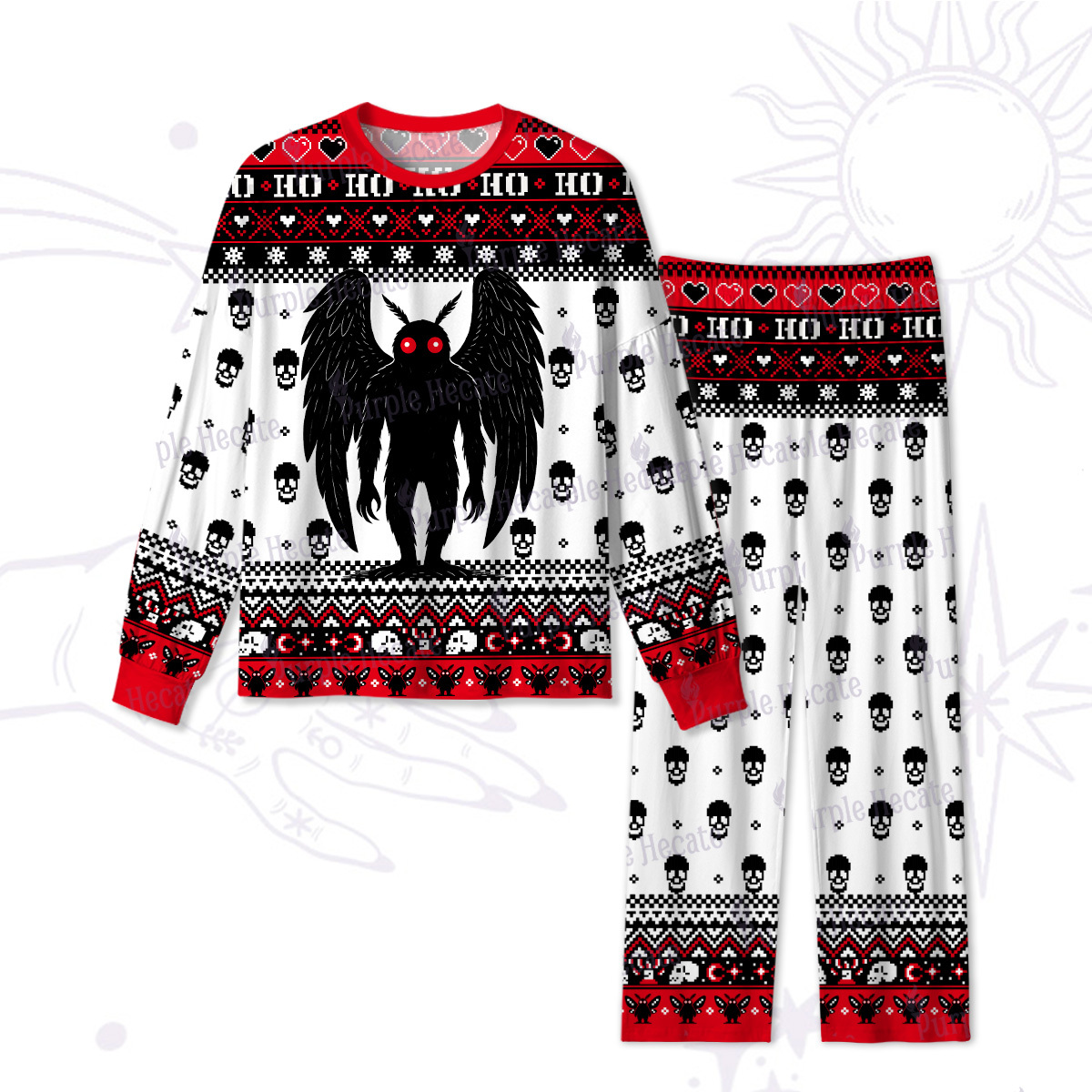 Purplehecate The Mothmen Christmas Pajamas