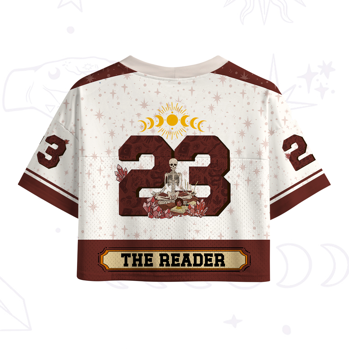 Purplehecate The Reader Guided by the Moon Crop Sports Jersey