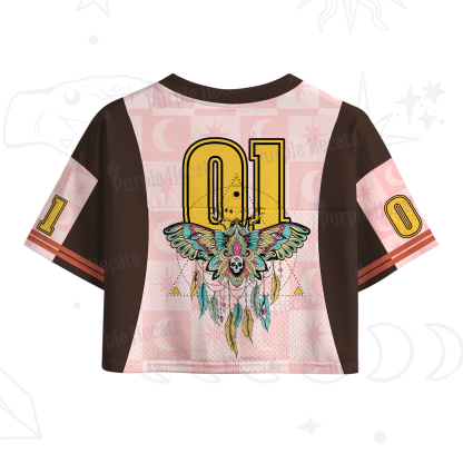 Purplehecate Purplehecate Dreamcatcher Moth Wings Crop Sports Jersey