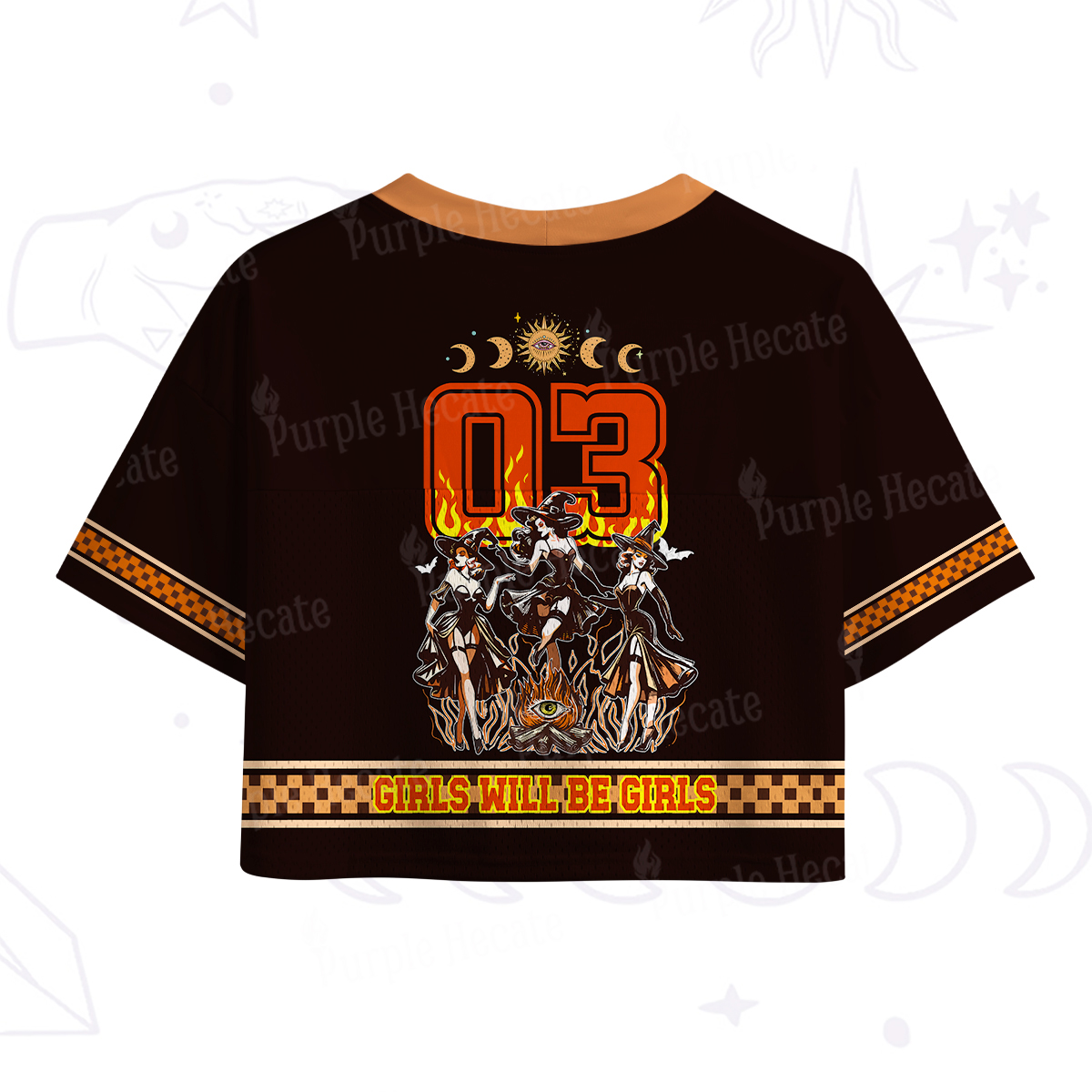 Purplehecate Girls Will Be Girls Crop Sports Jersey