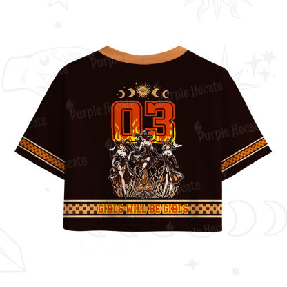 Purplehecate Girls Will Be Girls Crop Sports Jersey
