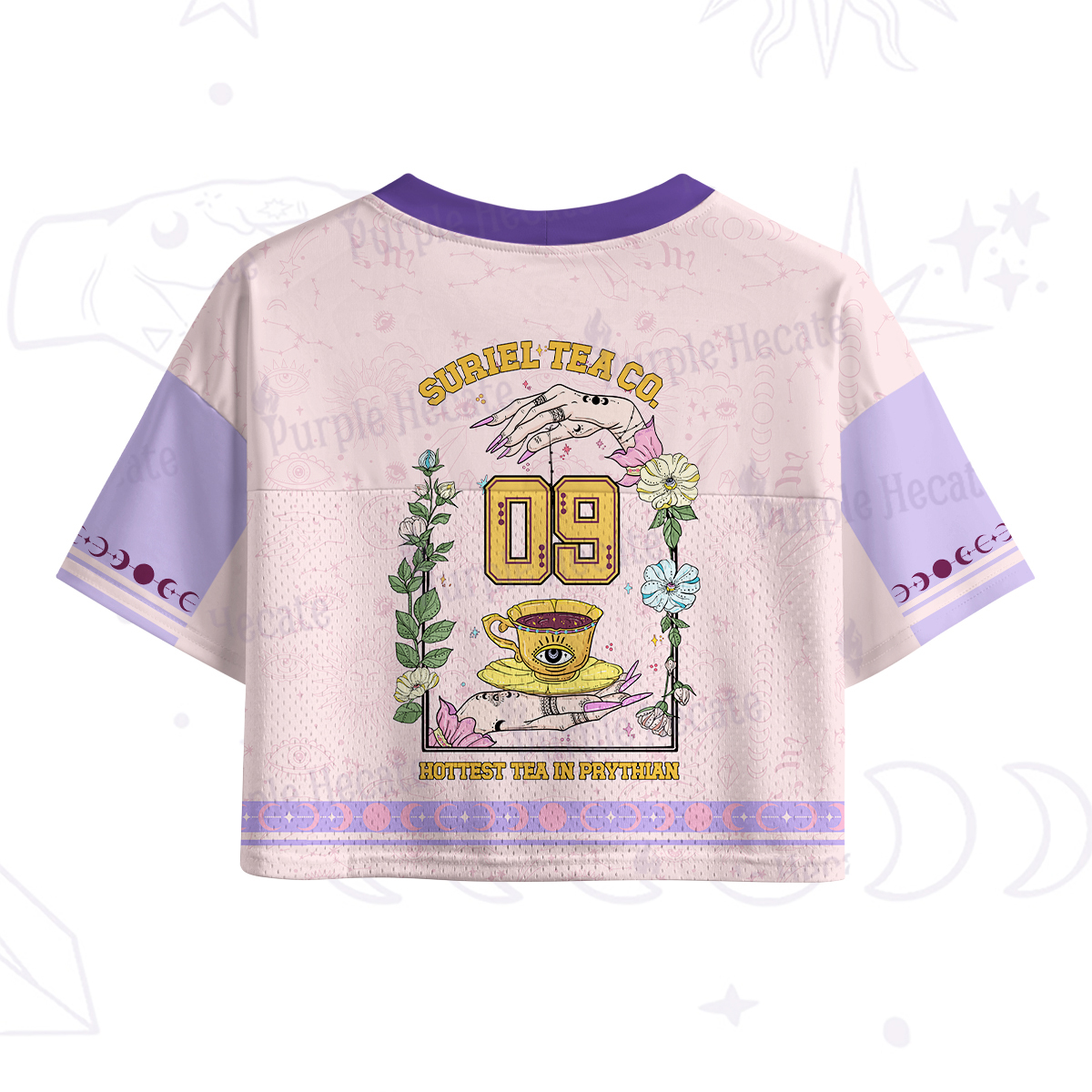 Purplehecate The Hottest Tea in Prythian Crop Sports Jersey