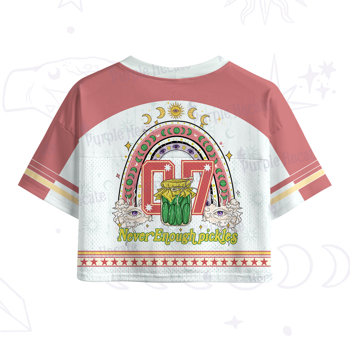 Purplehecate Never Enough Pickles Crop Sports Jersey