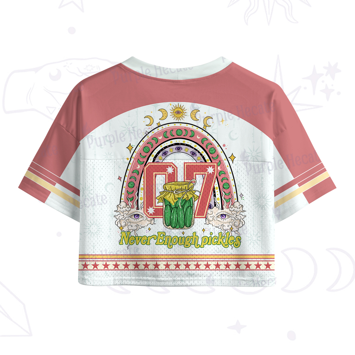 Purplehecate Never Enough Pickles Crop Sports Jersey