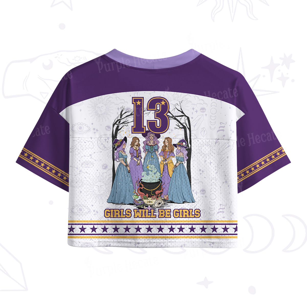 Purplehecate Girls Will Be Girls Crop Sports Jersey