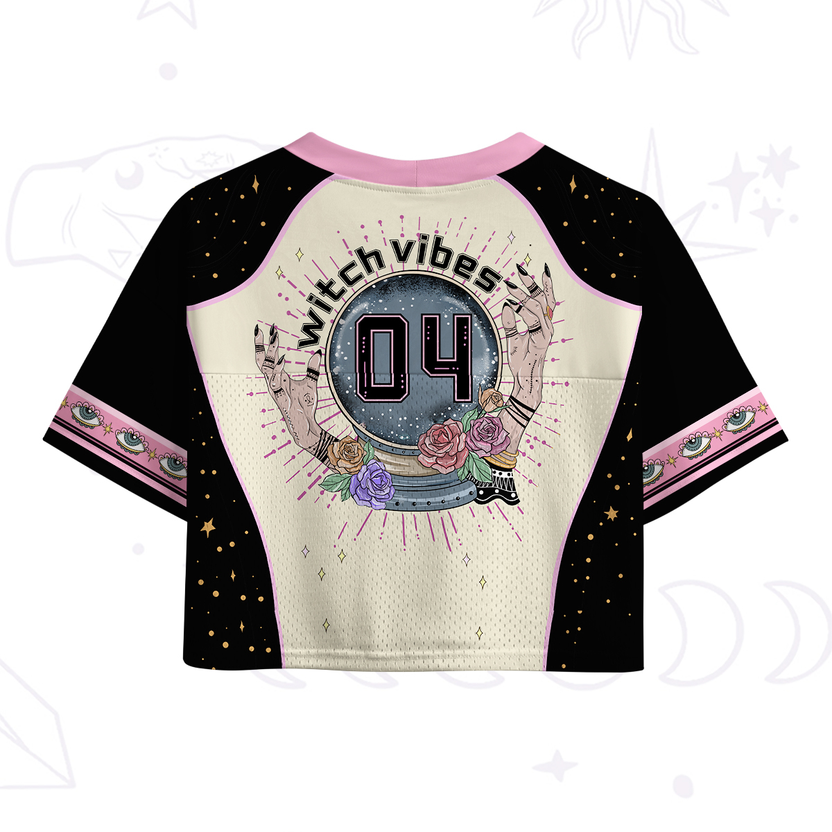 Purplehecate Witch Vibes Magic Crop Sports Jersey