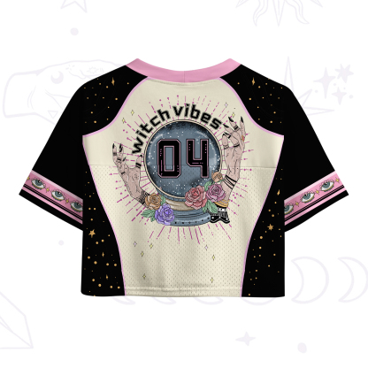 Purplehecate Witch Vibes Magic Crop Sports Jersey