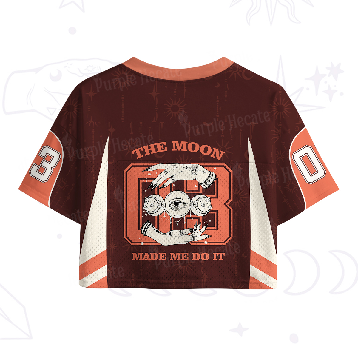 Purplehecate Funny The Moon Made Me Do It Crop Sports Jersey