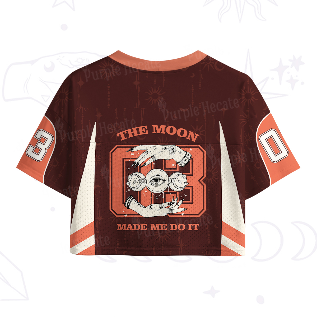 Purplehecate Funny The Moon Made Me Do It Crop Sports Jersey