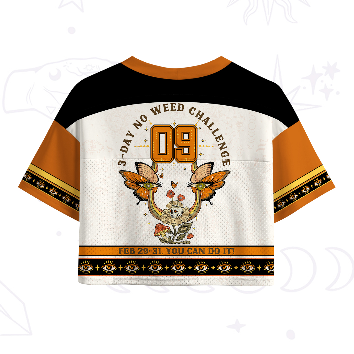 Purplehecate 3 Day No Weed Challenge Crop Sports Jersey