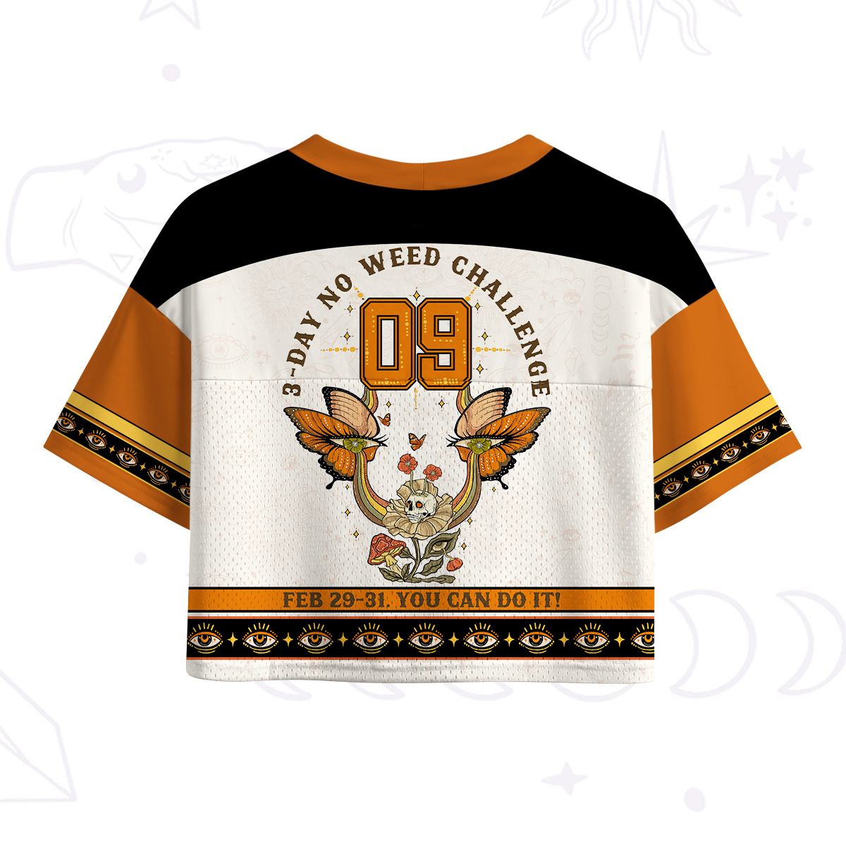 Purplehecate 3 Day No Weed Challenge Crop Sports Jersey