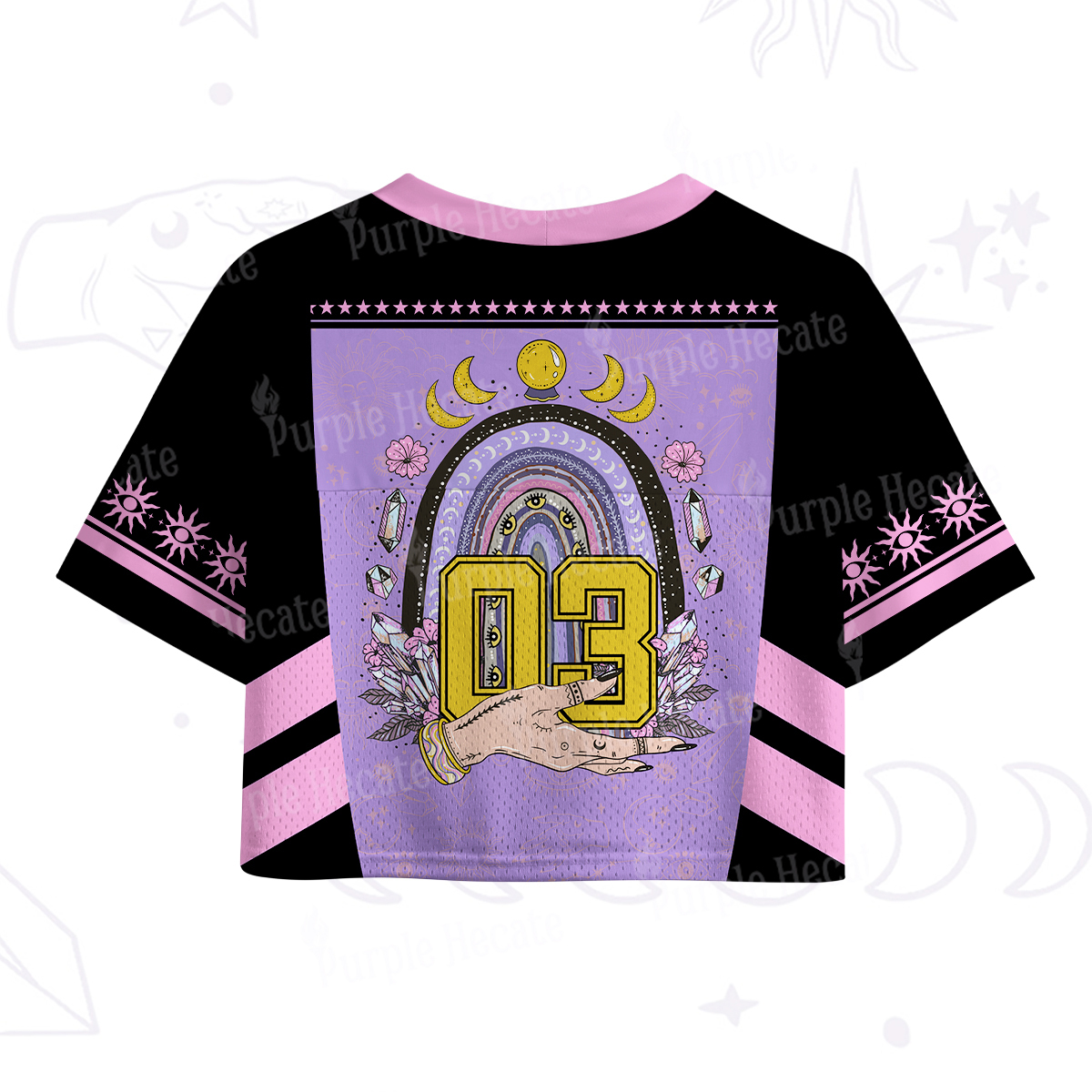 Purplehecate Purplehecate Magic Rainbow Crop Sports Jersey