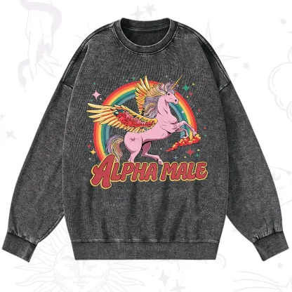 Purplehecate Alpha Male Washed Sweatshirt