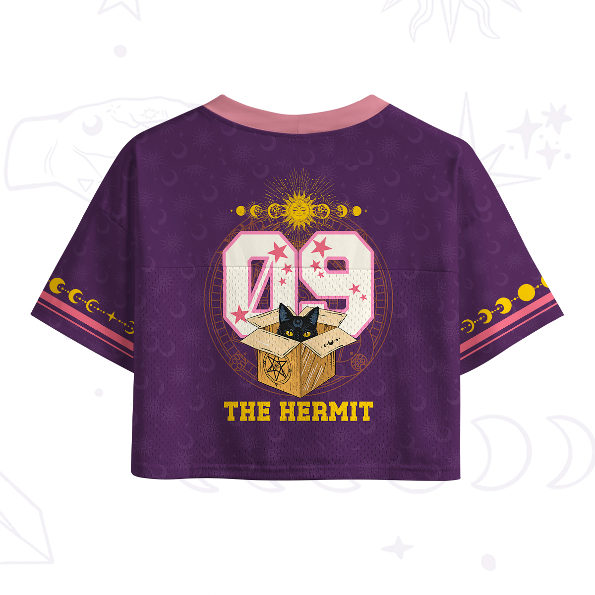 Purplehecate The Hermit The Recluse in the Box Crop Sports Jersey