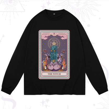 Purplehecate The Witch Tarot Card Long Sleeve T-Shirt