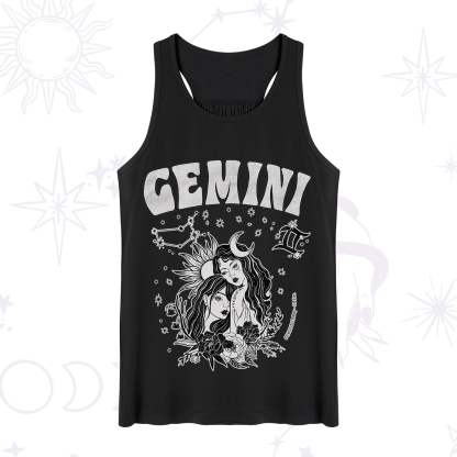 Purplehecate Gemini Zodiac Glyphs  Tank