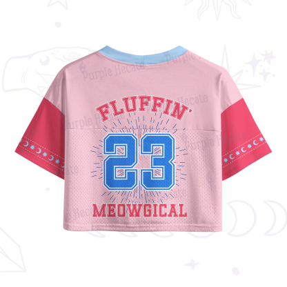 Purplehecate Fluffin Meowgical Crop Sports Jersey