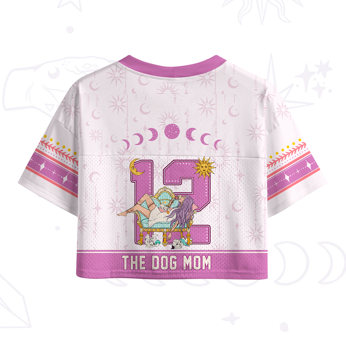 Purplehecate Arcana 12 The Dog Mom Crop Sports Jersey