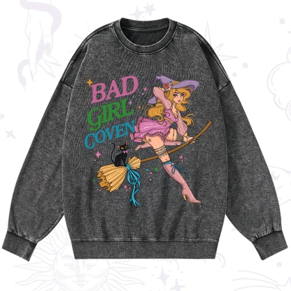Purplehecate Bad Girl Coven Washed Sweatshirt