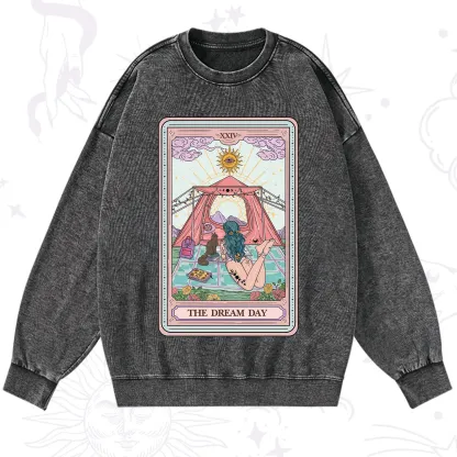 Purplehecate The Camp Lover Tarot Washed Sweatshirt