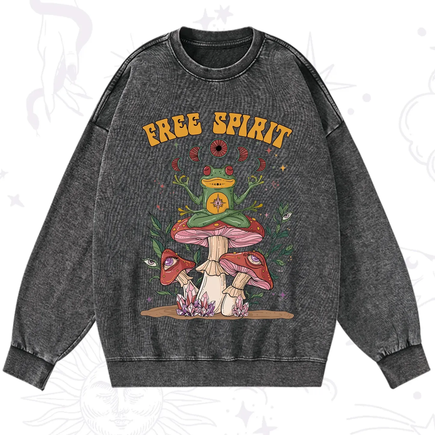 Purplehecate Free Spirit Washed Sweatshirt