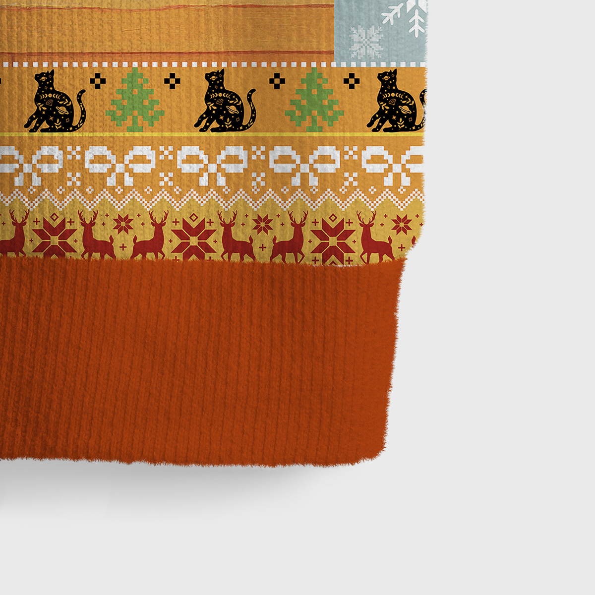 Purplehecate Sunflower Cat Ugly Sweater Vest