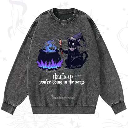 Purplehecate Trust Your Instincts Washed Sweatshirt