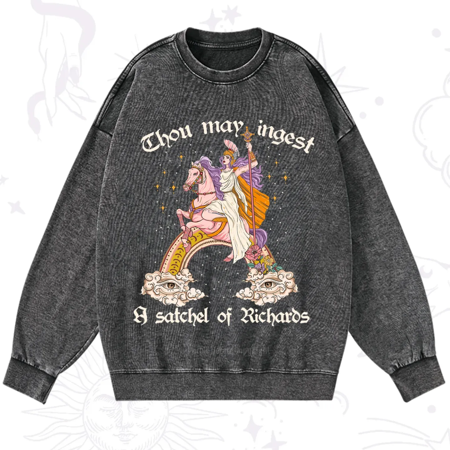 Purplehecate Thou may ingest a satchel of Richards Washed Sweatshirt