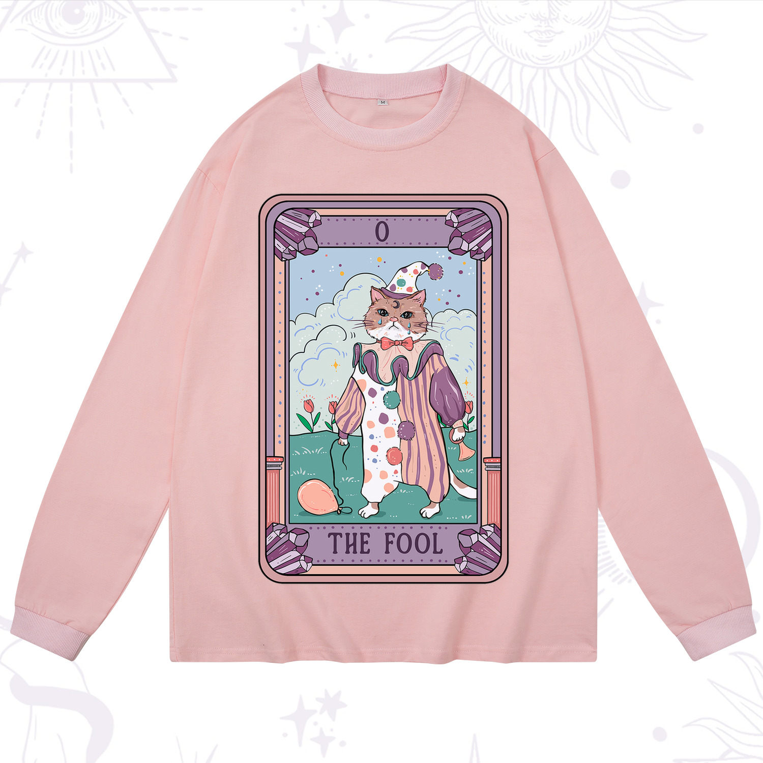 Purplehecate The Fool Tarot Card Long Sleeve T-Shirt