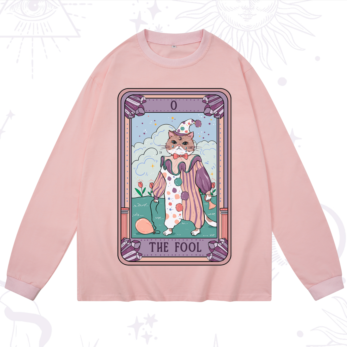 Purplehecate The Fool Tarot Card Long Sleeve T-Shirt
