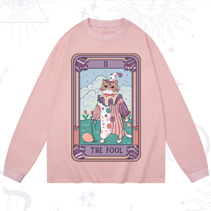 Purplehecate The Fool Tarot Card Long Sleeve T-Shirt