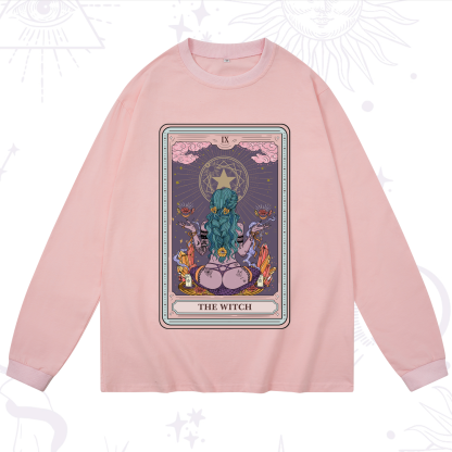 Purplehecate The Witch Tarot Card Long Sleeve T-Shirt